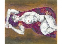 Femme etendue