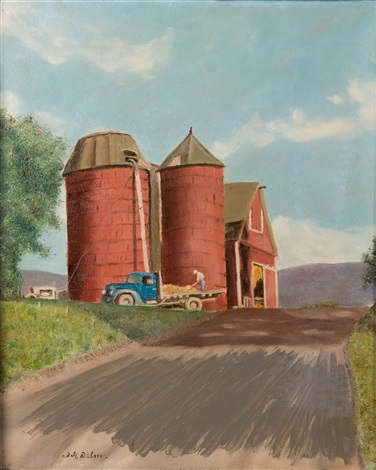 The Red Barn By Adolf Arthur Dehn On Artnet