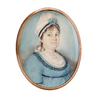 Miniature portrait of nancy anne mccambell hays... Miniature portrait of nancy anne mccambell hays...