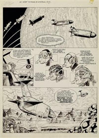 Luc orient planche originale à l'encre de chine...