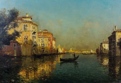 gondola boat figure venetian canal scene with a figure in a gondola sunlit gondola boat figure venetian canal scene with a figure in a gondola sunlit