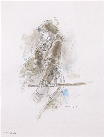 girl with sword by luis royo on artnet