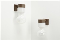 Pair of 'Hourglass' sconces, model no...., 1972