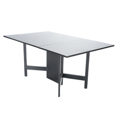 Ebonized Gate Leg Dining Table Model 4656 By George Nelson