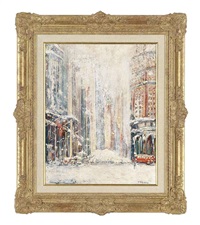 New York in snow