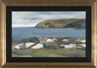 Vista de un pueblo costero