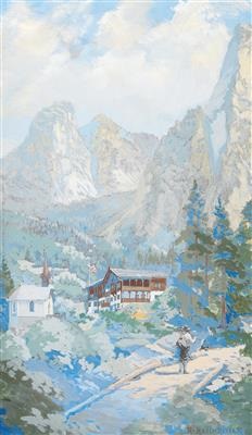 The Anton Karg Haus In The Wilde Kaiser Mountains In The Tyrol By