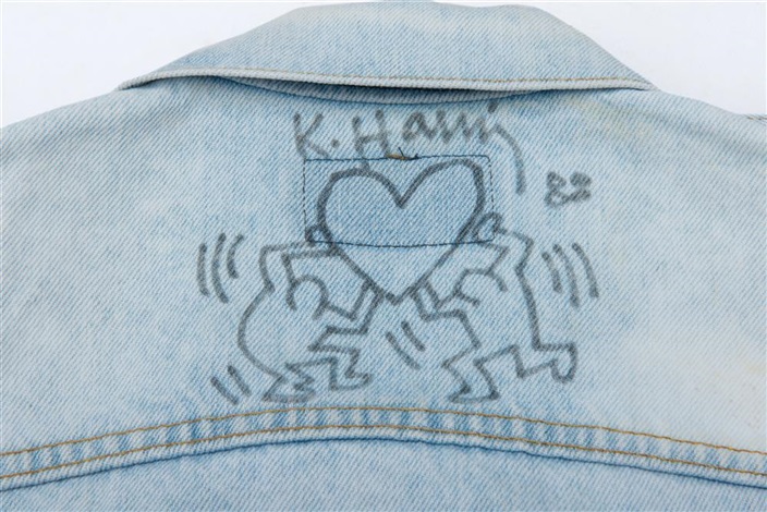 keith haring jean jacket
