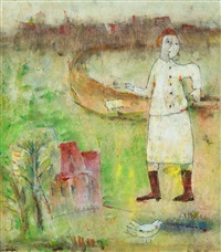 Village road-karelia, 1988
