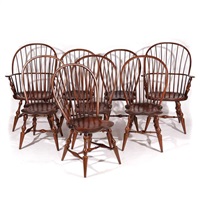 (8pc) SET D.R. DIMES WINDSOR CHAIRS
