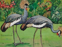 Grey Crowned Cranes