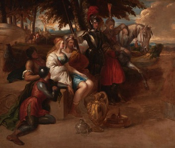 young lovers held captive by daniel maclise