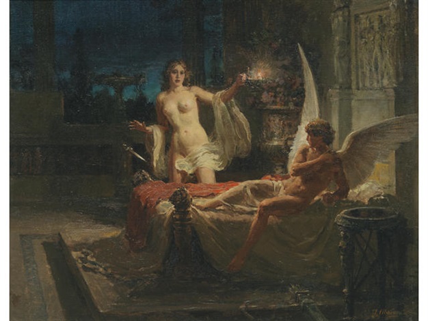 cupid and psyche by fortunino matania on artnet