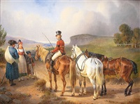 Encounter on the road, 1837