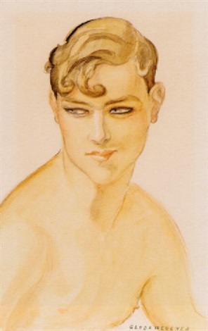 Portrt Formentlig Af Einar Wegener Sminket Som Lili Elbe By Gerda
