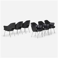 Armchairs model 71, set of six, 1948