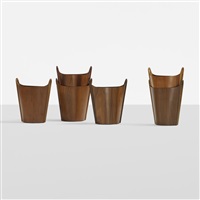 Oval wastepaper baskets (set of 6), 1965