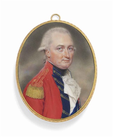 cornwallis uniform smart john elder marquess 1738 charles 1st lieutenant 1895 blue gold artnet facings