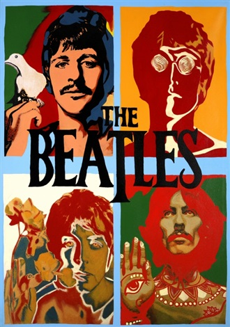Psychedelic Beatles by Steve Kaufman on artnet