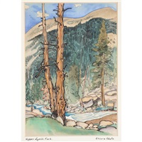 Upper Lyell Fork (from the World Landscape..., 1930