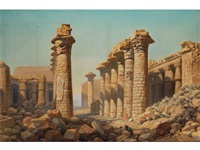 TEMPELRUINEN VON KARNAK, 1864