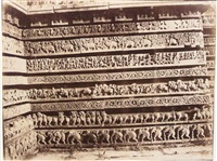 Halebid. Sculptural friezes on the east side , 1856 Halebid. Sculptural friezes on the east side , 1856