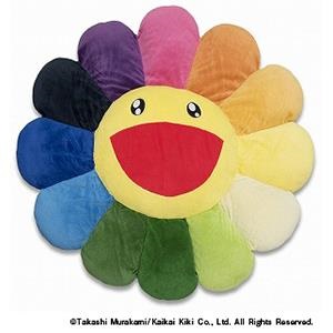 rainbow flower cushion