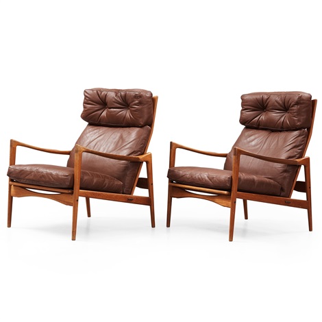 A Pair Of Kandidaten Easy Chairs Ope Mobler Sweden 1960s