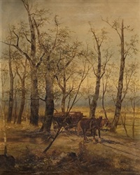 Paisaje con carro