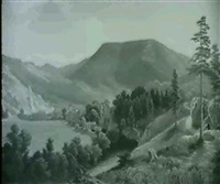 LANDSCHAFT AUS DEM SALZKAMMERGUT, 1859 LANDSCHAFT AUS DEM SALZKAMMERGUT, 1859