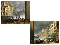Schilderungen der Juli-Revolution 1830 in Paris...