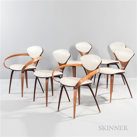 Six Norman Cherner For Plycraft Chairs By Norman Cherner On