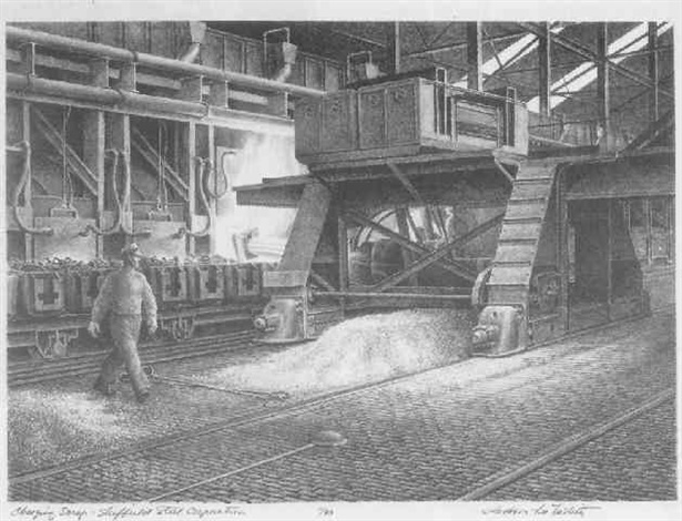 charging scrap sheffield steel