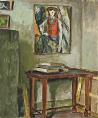 A corner of the artist's studio, Paris A corner of the artist's studio, Paris