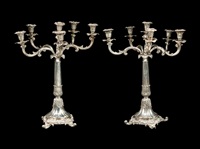 A Pair of English Silver-Plate..., 1875–1925 A Pair of English Silver-Plate..., 1875–1925