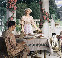 Déjeuner sur la terrasse