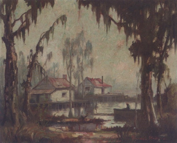 Cabins On The Bayou By Knute Heldner On Artnet