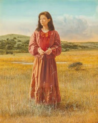 On a windy grassland
