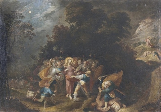 Die Festnahme Jesu Im Garten Gethsemane By German School 18 On