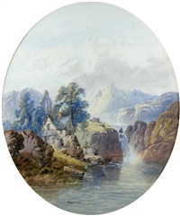 Scenes on the Rhine (pair)