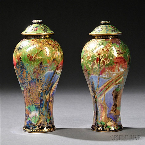 Vases And Covers Pair By Wedgwood On Artnet