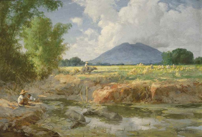 Planting Rice By Fernando Amorsolo On Artnet
