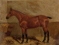 Mornington portrait of a hunter in a landscape, 1907 Mornington portrait of a hunter in a landscape, 1907