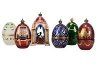 THEO FABERGE: GROUP OF SIX ORNAMENTS