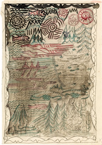 The Lady From The Sea Design For A Book Cover Recto Ornamental Sketch Verso By Oskar Kokoschka On Artnet