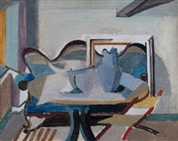 Stillleben vor Sofa (Still Life in Front of..., 1943