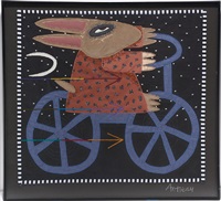 Rabbit Riding Bicycle, 1986