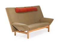 Three seater sofa with beech frame
