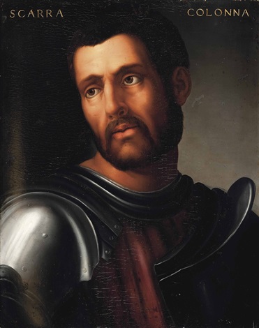 Portrait of Sciarra Colonna 12701329, bustlength, in armour
