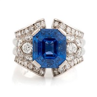 A WA Bolin platinum ring , 1946